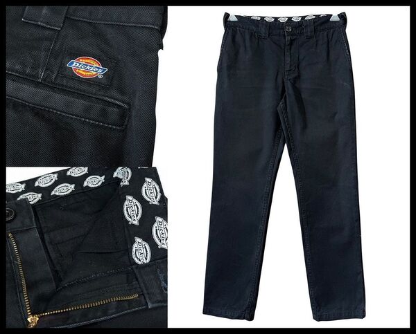 送無 G② Dickies ディッキーズ WD364 ヘビーコットン 高密度 コットン ツイル レギュラー ストレート チノ ワーク パンツ チノパン 黒 W30