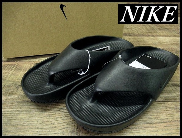 送無 新品 24SS NIKE ナイキ FD4119-001 カーム フリップ フロップ 軽量 弾力性インソール シャワー ビーチ サンダル シューズ 黒 28.0 ⑤