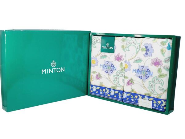 【送料無料!!即決価格!!】 MINTON フェイスタオル 2枚 ミントン タオル 2点セット 錦100% 家庭用品