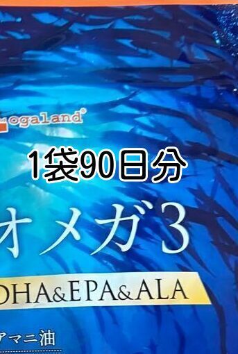 1袋3か月分 オメガ3-DHA&EPA&α-リノレン酸サプリ 植物性オイル配合 亜麻仁油 ogaland オーガランド 送料無料 即決 匿名配送