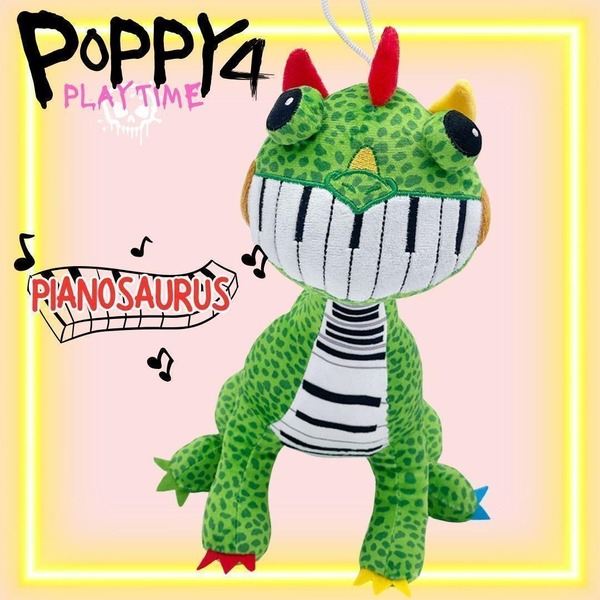 即納 ピアノサウルス 約30cm ぬいぐるみ ポピープレイタイム チャプター4 緑 恐竜
