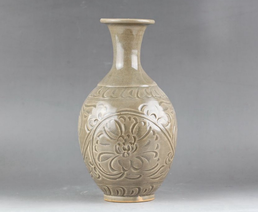 蒔絵琺瑯の六方花瓶 景徳鎮 陶磁器 装飾品 現代工芸品 美術品 置物