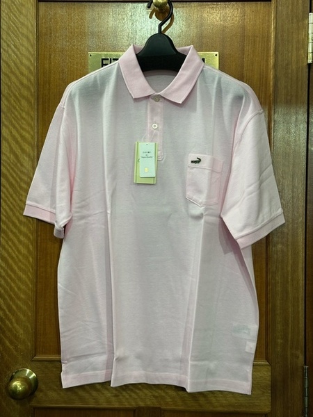 3L 特価 大寸 ピンク ポロシャツ 新品未使用品 送料無料 日本製 綿 紳士 半袖Tシャツ XXL 紳士ポロシャツ メンズ 無地 半袖 大きめサイズ