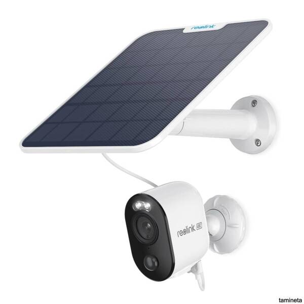 防犯カメラ ソーラーパネル付き 屋外 4K 800万画素 WiFi監視カメラ カラー暗視 センサーライト付き 声光威嚇 外観を邪魔しないデザイン