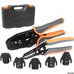 アイウィス(IWISS) HSシリーズ ダイス交換式 クイックダイス マルチ圧着工具セット HS-QC ケーブルカッター 電工ペンチ ニッパーの決定版!