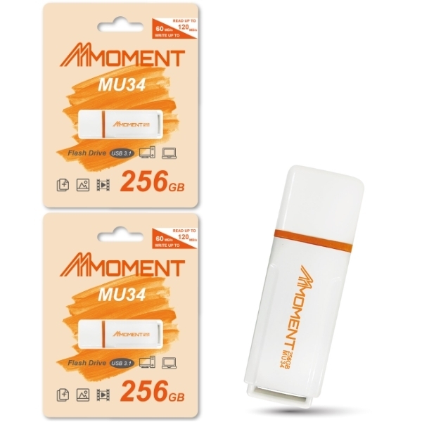 2本セット USBメモリ 256GB USB3.1 台湾製 MMOMENT MU34 256GB USB3.0