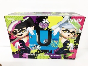 新品・任天堂 WiiU 本体 スプラトゥーンセット 32GB ホワイト ・アミーボなし