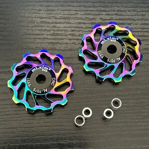 【2個セット】リアディレーラー用 セラミックプーリー 11T オイルスリック