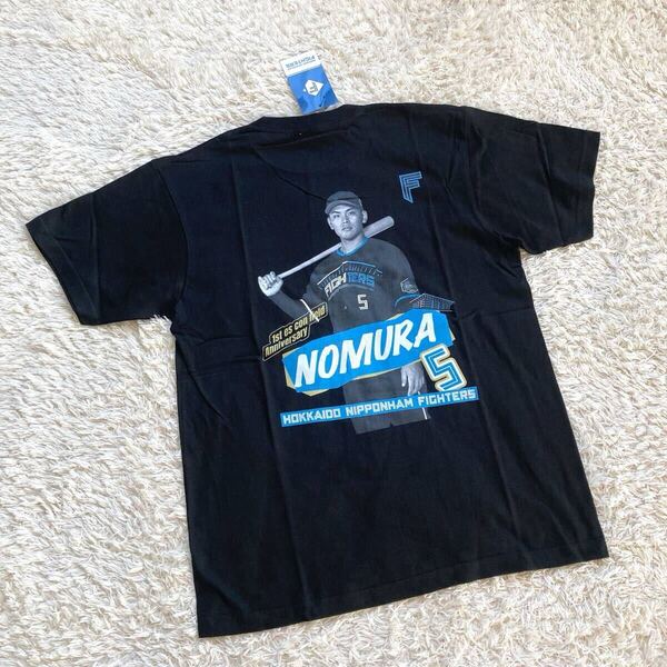 新品 未使用 北海道日本ハムファイターズ 5 野村佑希 エスコン1周年 Tシャツ 2024 黒 ブラック 日ハム エスコンフィールド ユニフォーム