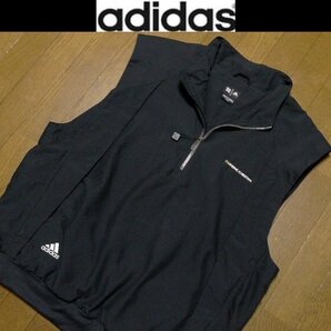 5L-4XL-XXXXL日本サイズ位【セール!送料無料】アディダス USA限定美品 防風撥水除湿 特注刺繍 高性能 ベスト大きいビッグヴィンテージ