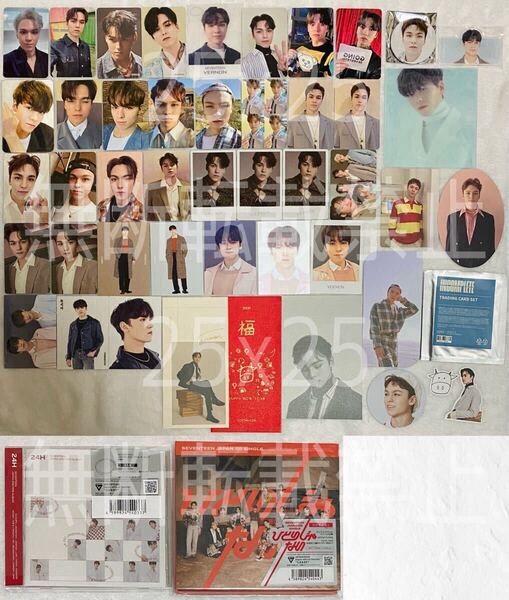 SEVENTEEN セブチ 公式 グッズ CD 缶バッジ アクリルバッジ トレカ バーノン VERNON