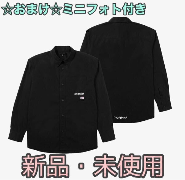 TXT TOMORROW X TOGETHER 2022 WORLD TOUR ACT : LOVESICK 公式 グッズ Oversized Shirt オーバーサイズシャツ 未使用 おまけ ミニフォト