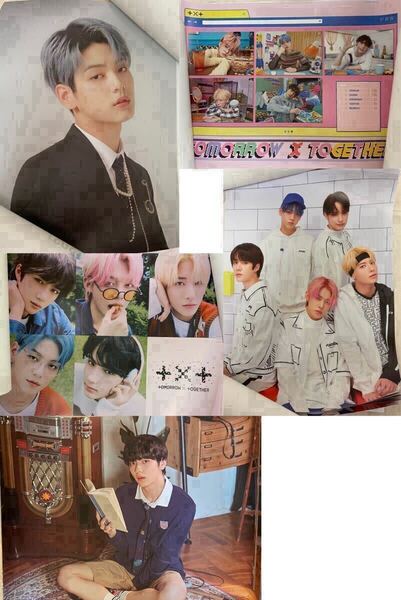 TXT TOMORROW X TOGETHER Blue Hour R・AR・VR 3形態 2021 NEW YEAR'S EVE LIVE 2021 FANLIVE SHINE X TOGETHER スビン ポスターセット