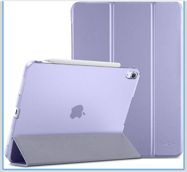 ProCase iPad Air 11インチ ケース BB1823 M3 (2025) / M2 (2024) 軽量 スタンド 三つ折り フォリオ保護ケース 半透明バックカバー