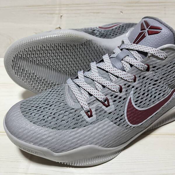 nike KOBE ナイキ コービー 11 "ACES LOWER MARION" 836183 006 灰×赤 US9.5 / 27.5cm 美品