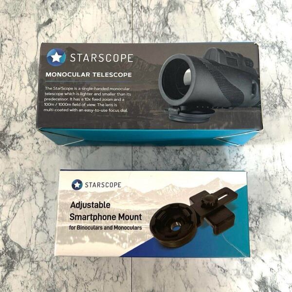 送料無料 STARSCOPE 単眼望遠鏡 長距離単眼鏡 スマホアダプターセット