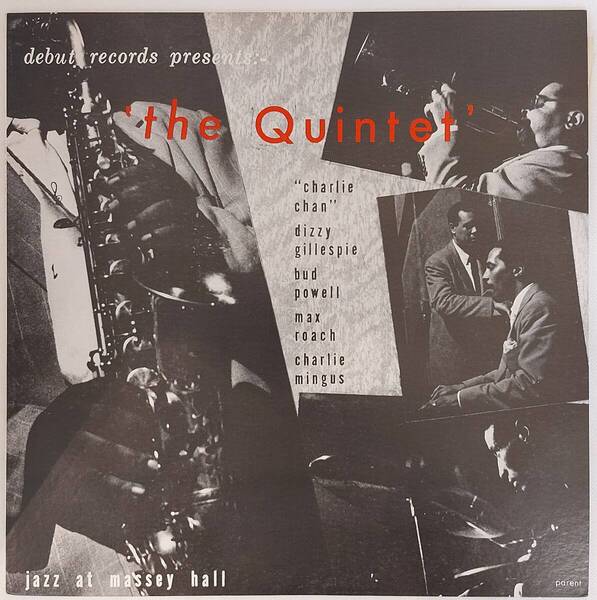 美盤 美品 jazz (LP) 『ジャズ・アット・マッセイ・ホール』 ザ・クインテット THE QUINTET チャーリー・パーカー ディジーガレスピー