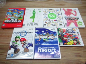 Wii スーパーマリオブラザーズ マリオカート WiiFit / 3DS 大乱闘スマッシュブラザーズ まとめ出品 管理2ban-F3
