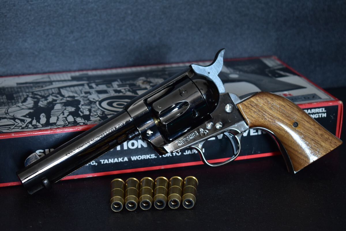 CAW コルトSAA シェリフズ 木製グリップ SMG金属モデルガン