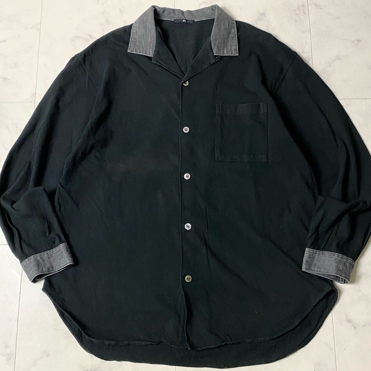 1990's Y's Yohji Yamamoto オープンカラー 開襟 シャツ Yahoo!オークション -「オープンカラーシャツ」(Y's、ヨウジ