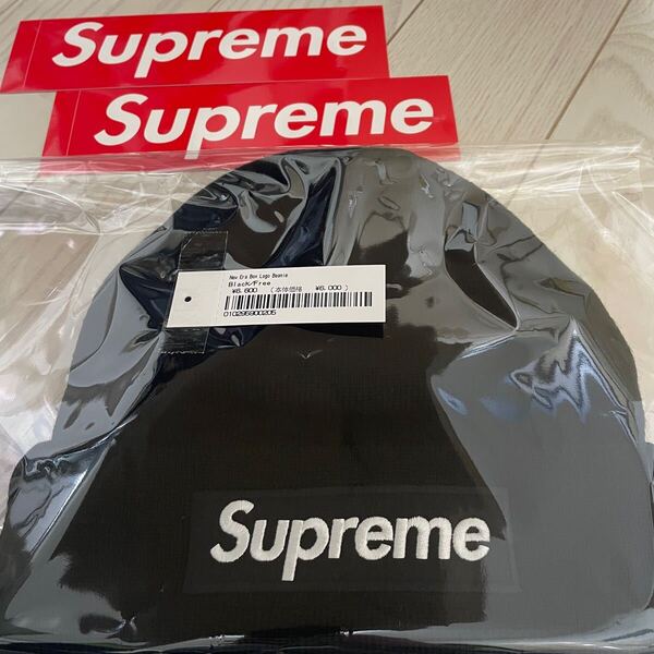 24FW Supreme New Era Box Logo Beanie Black シュプリーム ニューエラ ボックス ロゴ ビーニー ブラック