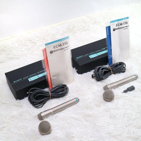SONY ソニー ECM-170 コンデンサー マイク 動作品 2本セット