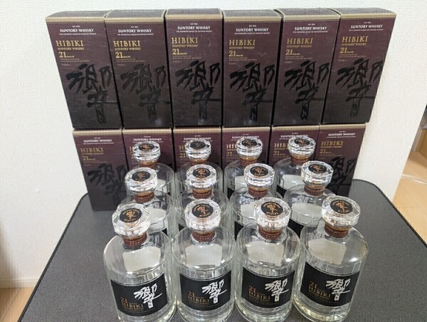 響21年 空瓶と化粧箱12本セット 響21年 SUNTORY サントリーウィスキー その57