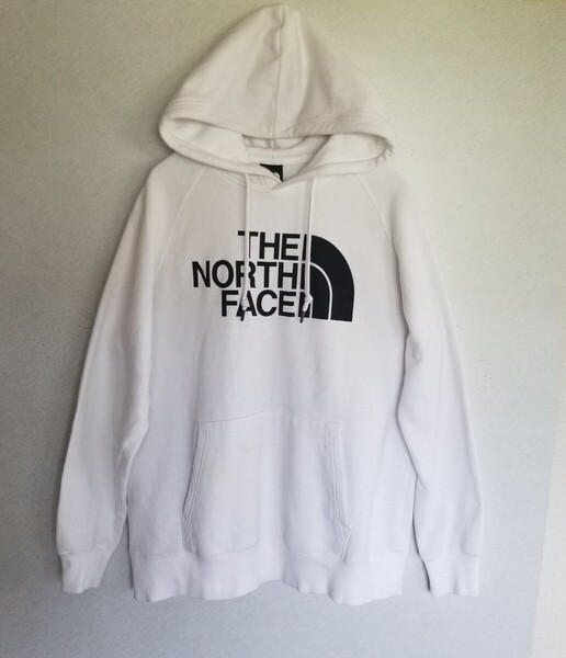 21年製古着The North Face ロゴ 裏起毛スウェットパーカー フードパーカー ロゴパーカー レディース L アウトドア ノースフェイス