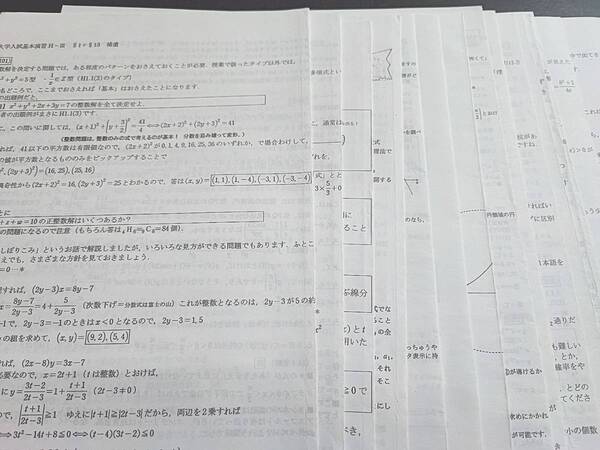 SEG 最上位クラス 大学入試基本演習H-Ⅲ 補助プリントフルセット 河合塾 駿台 Z会 東進 鉄緑会