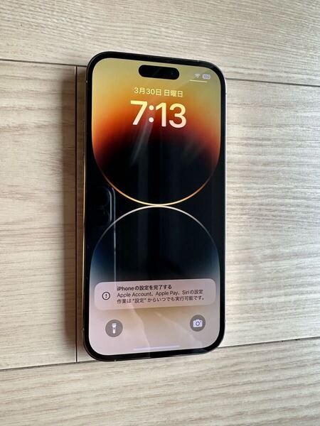 SIMフリー iPhone 14 Pro 256GB MQ173J/A バッテリー82% ゴールド 判定○ SIMロック解除済 Apple アップル