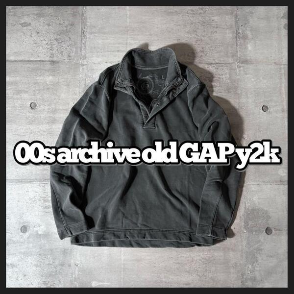 00s archive old gap half zip sweat y2k