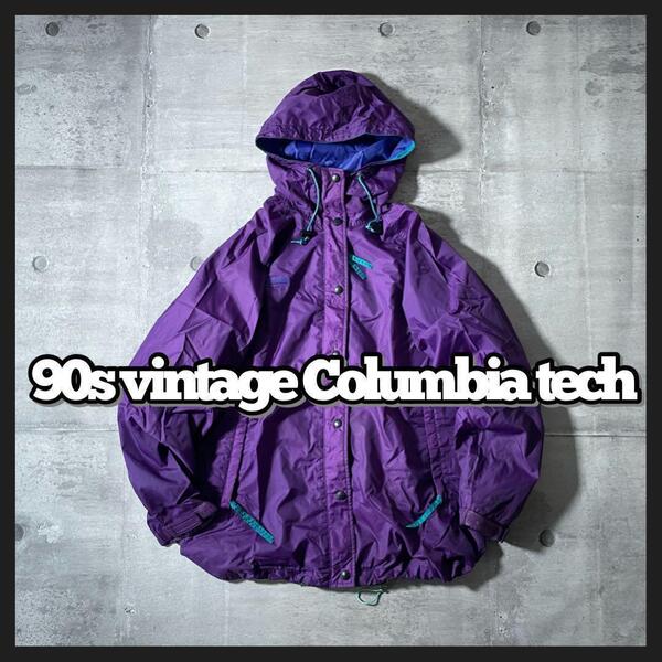 y2k 90s vintage Columbia ナイロンジャケット テック系