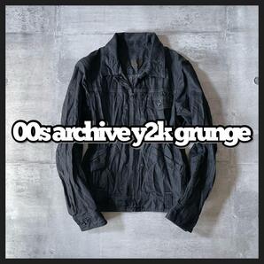 00s archive トラッカージャケット 平成 パンク 短丈 シワ加工y2k