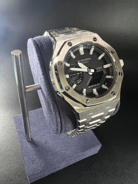 本体付き GA-2100 GA-2110専用 第5世代 ラバーベルトセット メタル カシオーク カスタム Gショック G-SHOCK