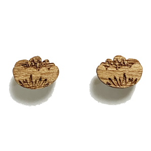 【木tch】クルミの木・ピアス(ミニ)カメリア