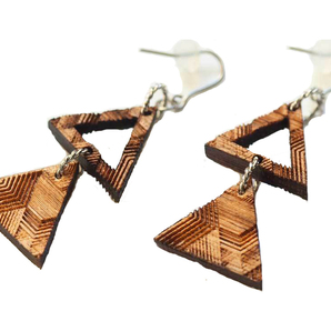 【木tch】クルミの木・ピアス(ハング)トラス