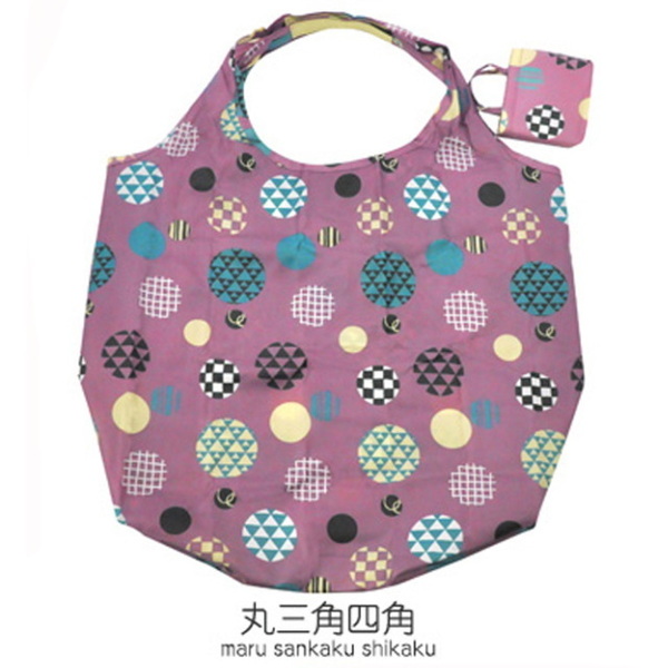 京都くろちく 和柄ショッピングエコバッグ(丸三角四角)
