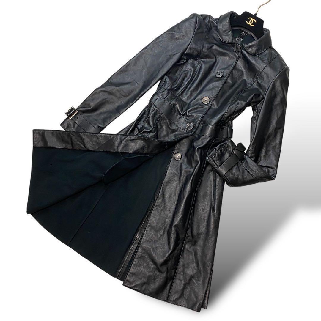 【SALE】EMPORIOARMANI レザーコート フロントフリル Yahoo!オークション -「アルマーニ レザー コート」(エンポリオ