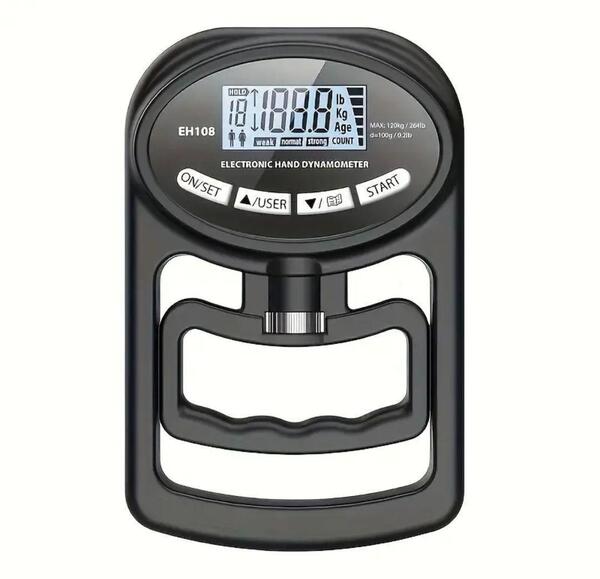 デジタル握力計 USB充電式 握力測定 高精度 ハンドグリップ トレーニング