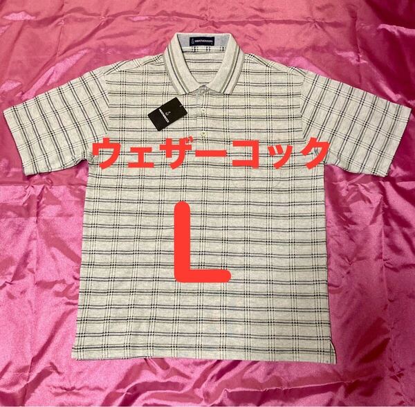 ウェザーコック ゴルフ golf スポーツ 半袖ポロシャツ メンズL