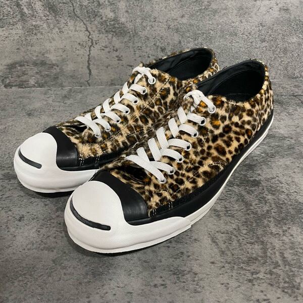 スペシャル 9.5 28.0 コンバース 未使用 新品 ジャックパーセル JACK PURCELL レオパード ヒョウ柄 総柄 ビンテージ