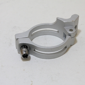 (s226) フロントディレイラー直付バンド 31.8mm シルバー 台座