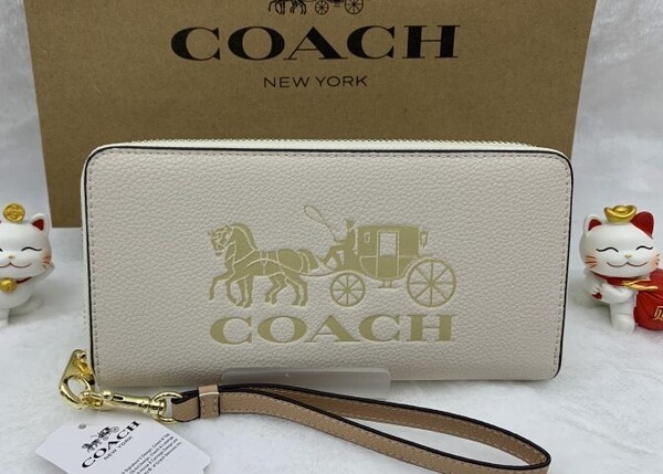 コーチ 財布 COACH 長財布 ホース アンド キャリッジ 馬車柄 プレゼント 贈り物 ロング ジップ 新品 未使用 ファッション C3548 A060