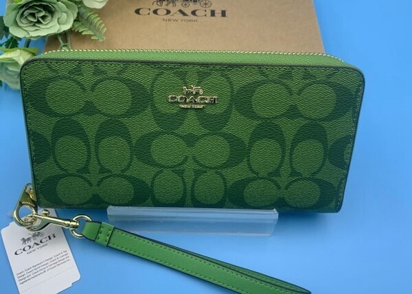 COACH 長財布 コーチ 財布 レディース シグネチャー ウォレット プレゼント 贈り物 ギフト ロング ジップ 新品 ファッション C4452 C022