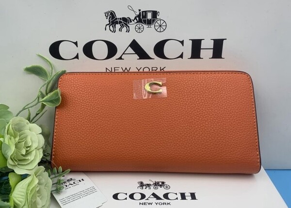 コーチ COACH 長財布 財布 ウォレット レディース プレゼント 贈り物 ギフト シンプル ロング ジップ 新品 未使用 ファッション CC489 C093