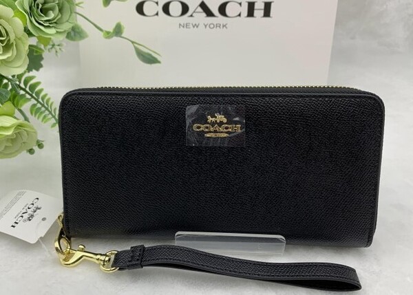 コーチ 財布 COACH 長財布 ブラック 黒 プレゼント 贈り物 ギフト ウォレット シンプル ロングジップ 新品 ファッション C3441 C203