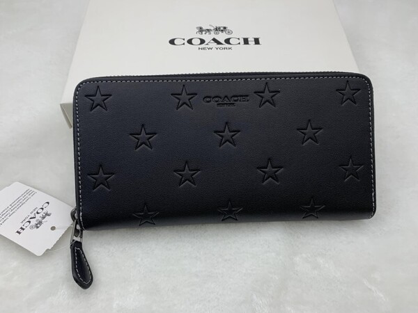 コーチ COACH 長財布 財布 アコーディオン ウォレット 新作 スター押し型 ラウンドファスナー ファッション 男女兼用 新品 CW296 A366