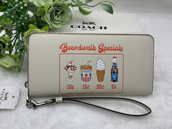 コーチ COACH 長財布 財布 アコーディオン ウォレット ギフト ロング ジップ ファッション レディース ブランド 新品 未使用 CU382 A361