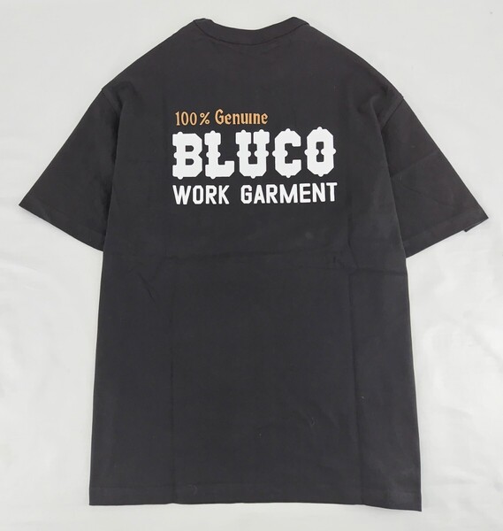 BLUCO WORK GARMENT/ブルコ 153-22-012/POCKET TEE -BOLT-(BLK)サイズL.新品.税込価格.送料無料.