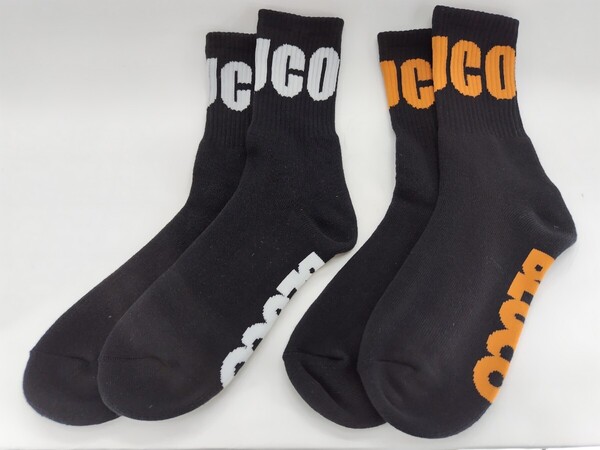 BLUCO WORK GARMENT/ブルコ 153-55-006-PACK SOX -AROUND-(BLACK/ORANGE・BLACK/WHITE)新品.税込価格.送料無料.